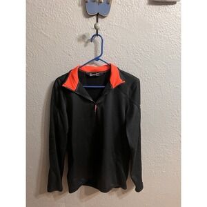 Under Armour Men's Black 1/4 Zip Up Pullover Fitted Size Medium